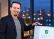 Robert Skawinski, Geschäftsführer der SKAWINSKI GmbH, im Büro – WordPress gehackt? Sauber ist die Seite erst, wenn die Ursache behoben ist